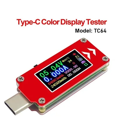 USB-вольтметр-Амперметр TC64 с ЖК-дисплеем