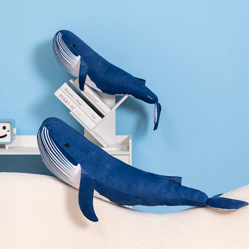 Игрушка плюшевая в виде гигантского Кита 80/100 см