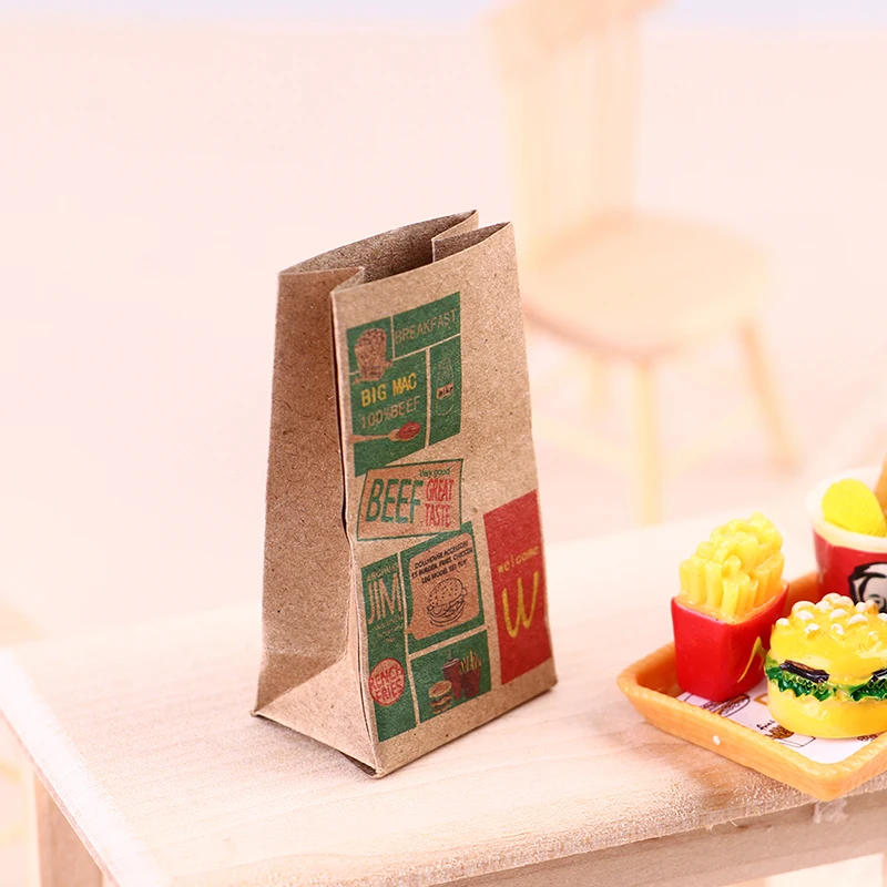 Миниатюрный Кукольный домик гамбургер картофель фри чашка-Кокс полный домашний