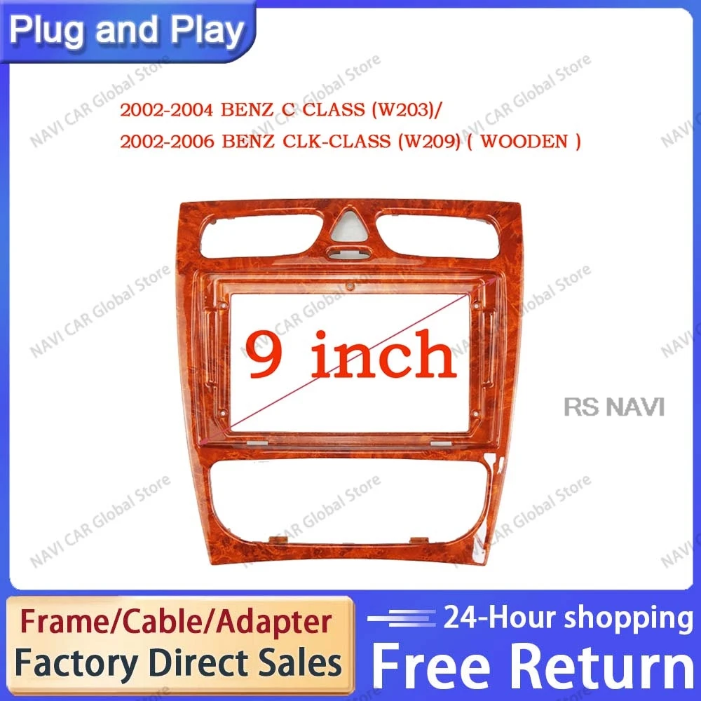 NAVI 9 дюймов для BENZ C CLASS (W203) / CLK-CLASS (W209) 2002-2004 автомобильный стерео MP5 проигрыватель