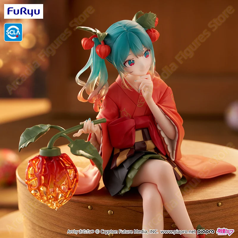 Фото В наличии: Фигурка FuRyu Noodle Stopper Hatsune Miku Flower Fairy -Physalis Ver.- из ПВХ, коллекционная аниме-фигурка, настольная модель, игрушка №4
