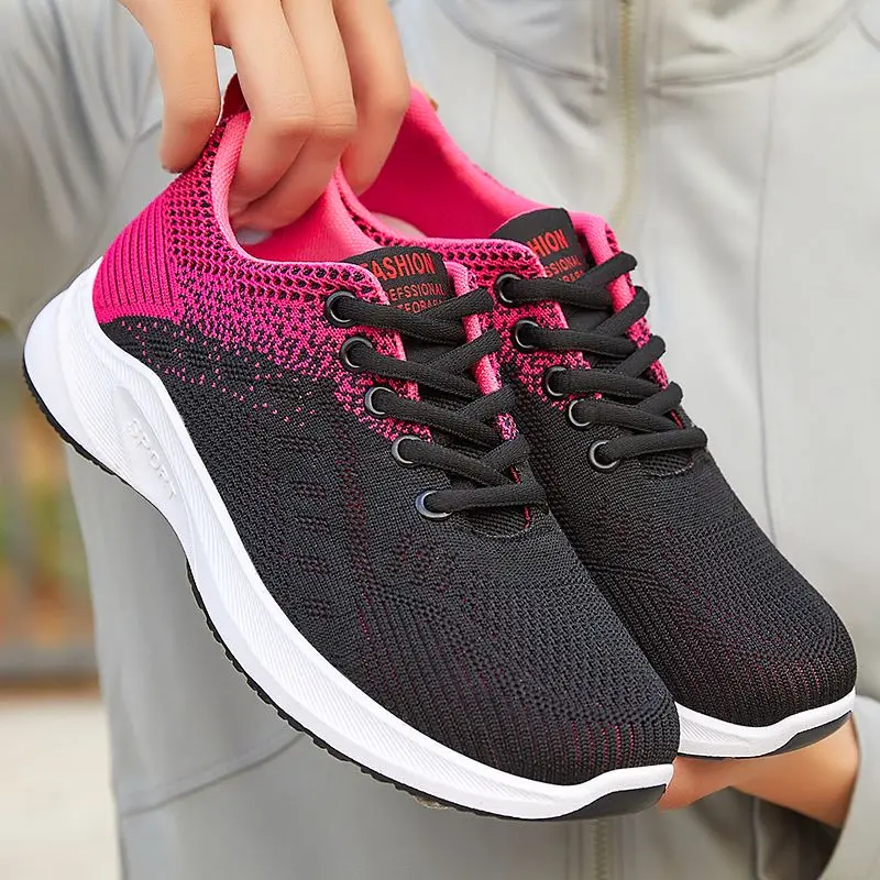 

Casual Female Shoes Breathable Women Sneakers Lace-up Comfortable Sports Luxury Running Shoes Athletic Shoe Comfortable Tennis