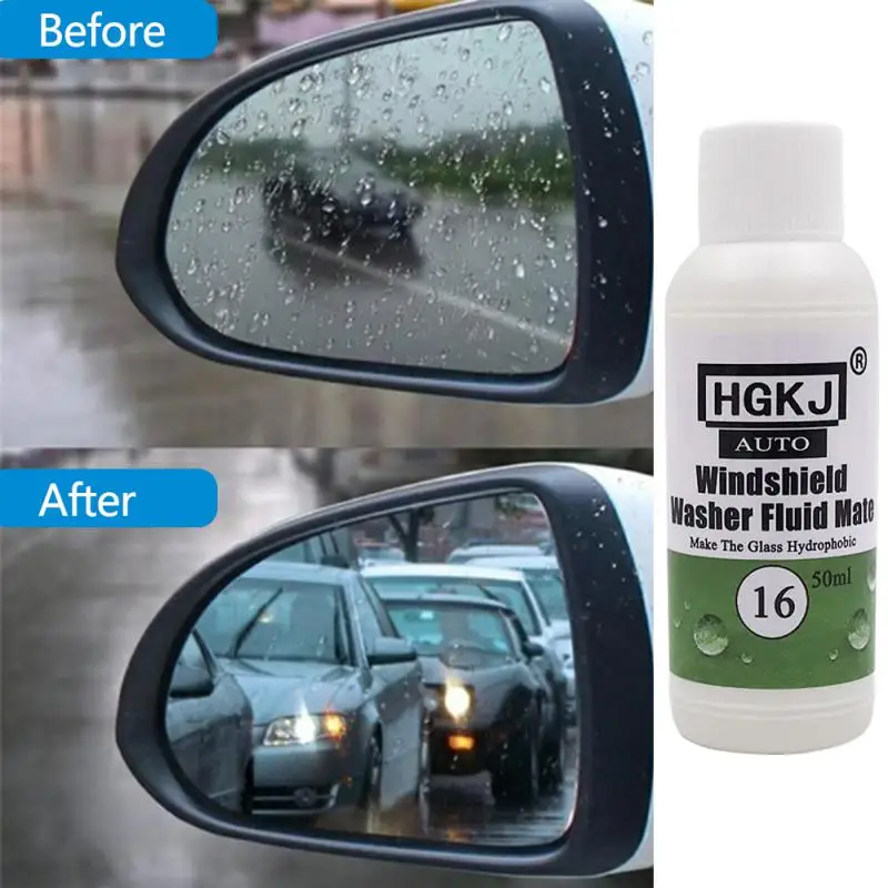 

HGKJ-16 20/50ml Car Windshield Waterproof Rainproof Anti-fog Agent Nano Hydrophobic Coating Car Wash Maintenance TSLM1