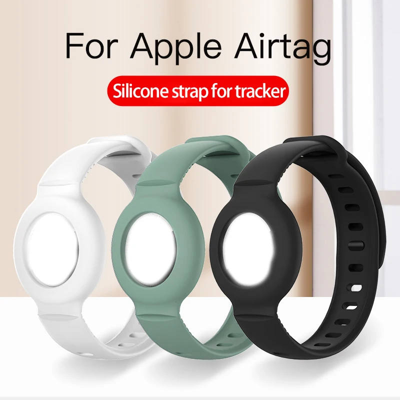 

2023 Bracelet For AirTag Anti-Lost Silicone Case Protective Cover Design For Apple Airtag Tracking Locator Wristband
