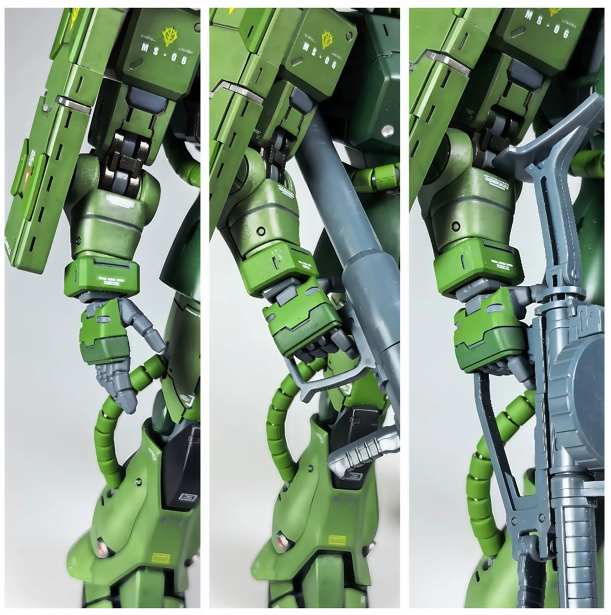 Набор аксессуаров для модификации фигурок Anubis MGH-004 MG Zaku: зеленые и красные руки Заку, детали для рук, сумка для хранения. (art.: 3920db2cd0430) - 3920db2cd0430