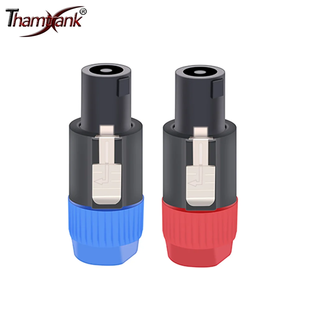 

50pcs 6 Colors Optional 4Pins Male Jack Speaker Powercon NL4FC Speaker 4Poles Ohm Plug Speaker Audio Cable Plug Adapter