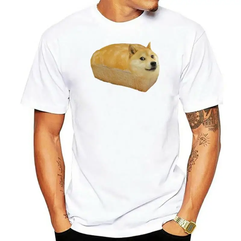 

Doge Bread-Camiseta de manga corta para hombre, camisa básica de moda informal para niño y niña, camiseta de hip-hop, top