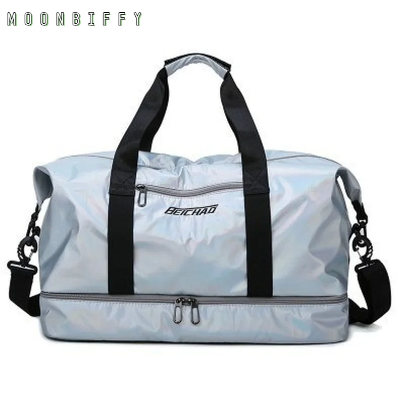 

Сухая и влажная отдельная дорожная сумка, сумка большой вместимости, Спортивная тренировочная сумка через плечо, новая модная трендовая су...