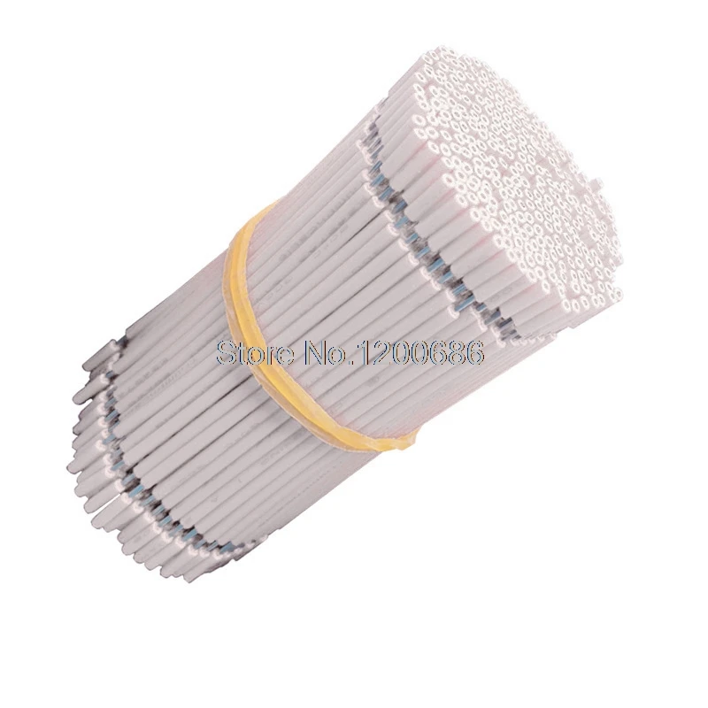 

40CM 5mm half strip off UL 1007 22AWG white 20piece/lot super flexible 22 AWG PVC insulated Wire Electric cable, LED cable,