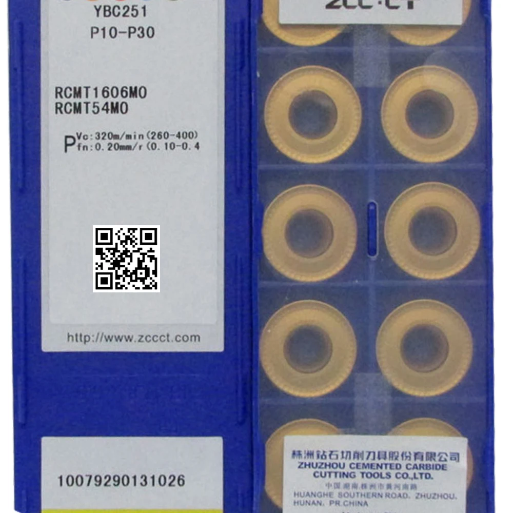 

YBC251 RCMX1606MO 10 шт. ZCC Бесплатная доставка Алмазный бренд CNC лезвие фрезерная вставка