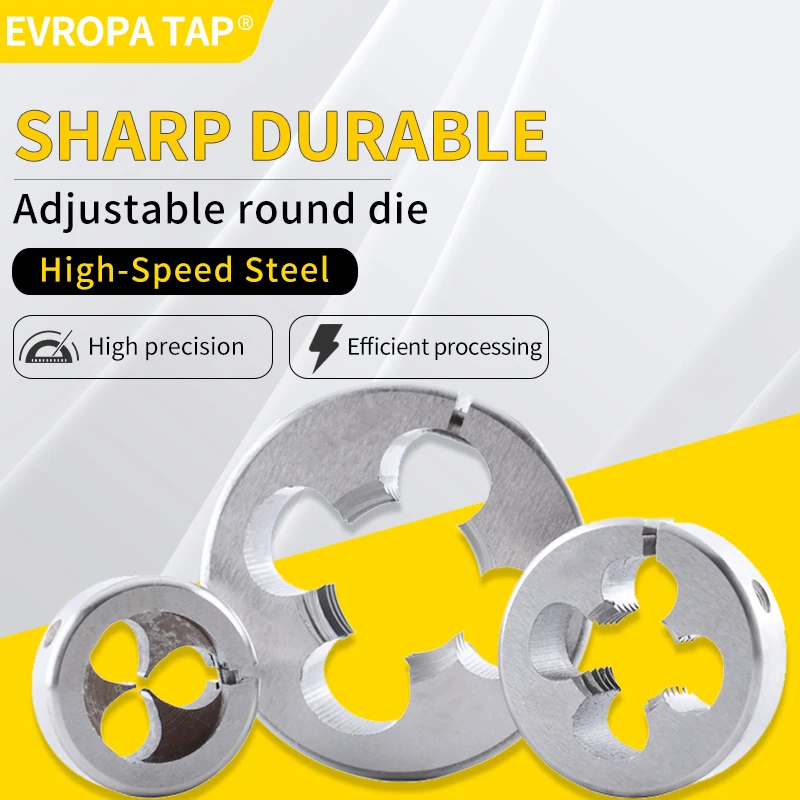 EVROPA TAP HSSE AR-D Круглая матрица UNF 6-40 8-36 10-32 12-28 14, винт с тонкой резьбой, резьбовая матрица для нарезания наружной резьбы (art.: 3920d38aeace0) - 3920d38aeace0
