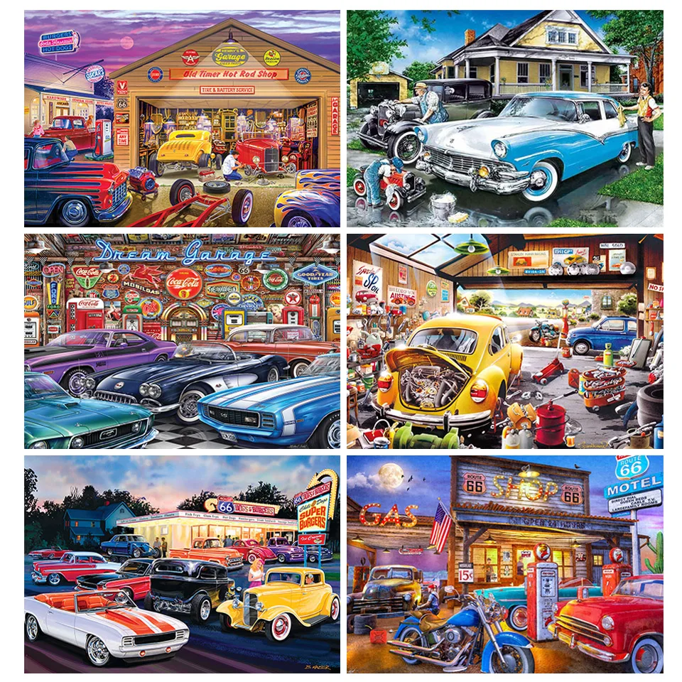 

5d алмазное Искусство Автомобили бриллиант полный набор для сверления большой Кристаллический пазл Вышивка крестом мозаика Картина декор