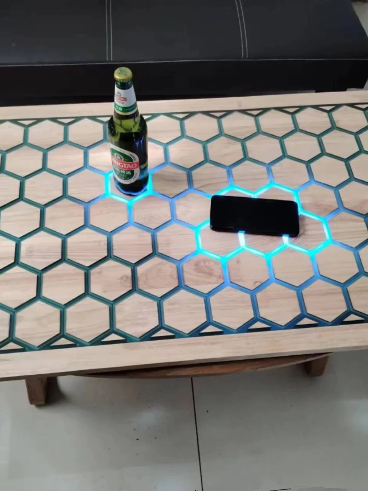 Индукционный полимерный журнальный столик Smart Touch