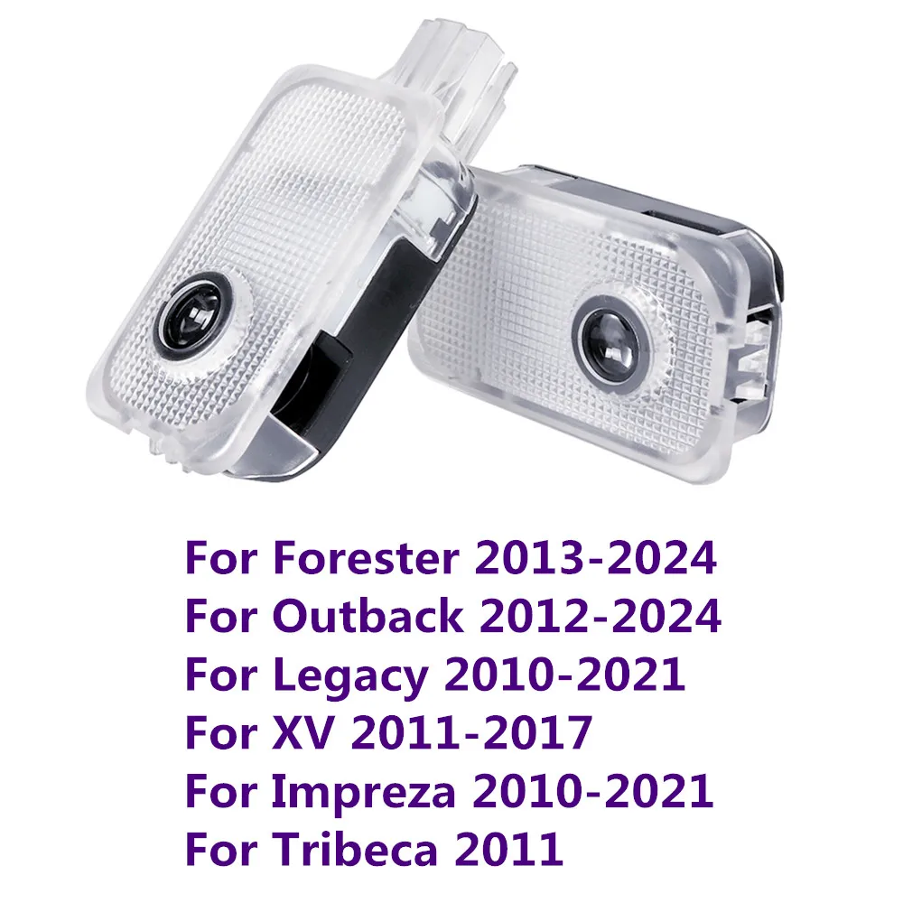 

Светодиодный светильник для дверей автомобиля, призрачный теневой светильник, аксессуары для Subaru Forester Outback Legacy XV Impreza Tribeca