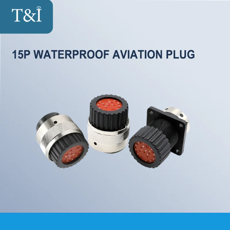 

T&I Itt Aviation Connector 15Pin Terminal 192900-0581 192900-0582 Wiring Plug Auto Waterproof