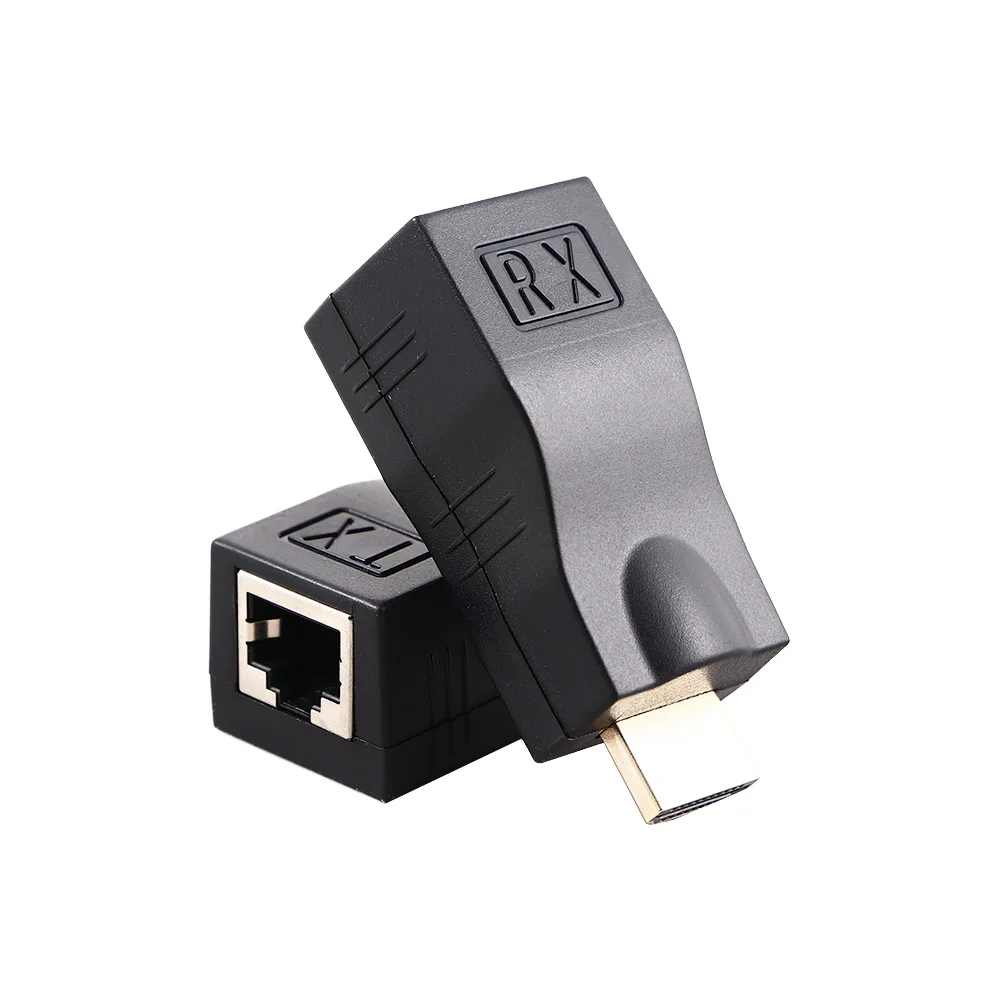 

1 пара RJ45 4K HDMI-совместимый удлинитель до 30 м по категории 5e Cat6 сеть Ethernet LAN для HDTV HDPC DVD PS3 STB