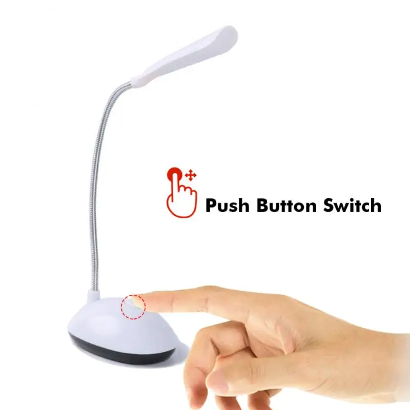 

Table Lamp For Study LED Desk Lamp 3XAAA Battery Not Include Dimmiable Mini Table Top Lantern Cute Flexo Book Light Office Smart