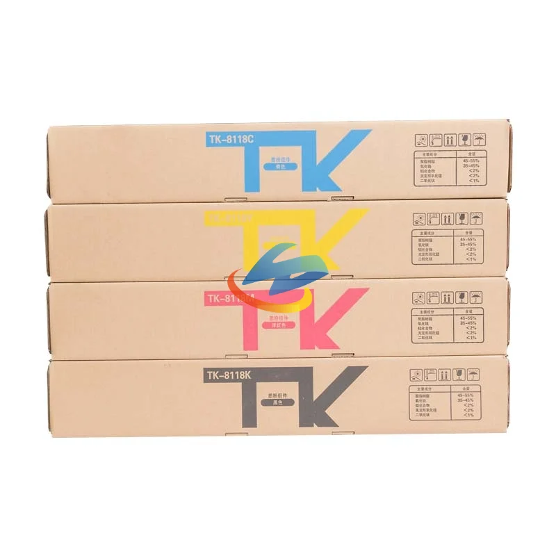 4 шт. TK8115 TK8117 TK8118 тонер-картридж для Kyocera ECOSYS M8124cidn M8130cidn TK-8115 TK-8117 TK-8118 тонер BK160g CMY160g