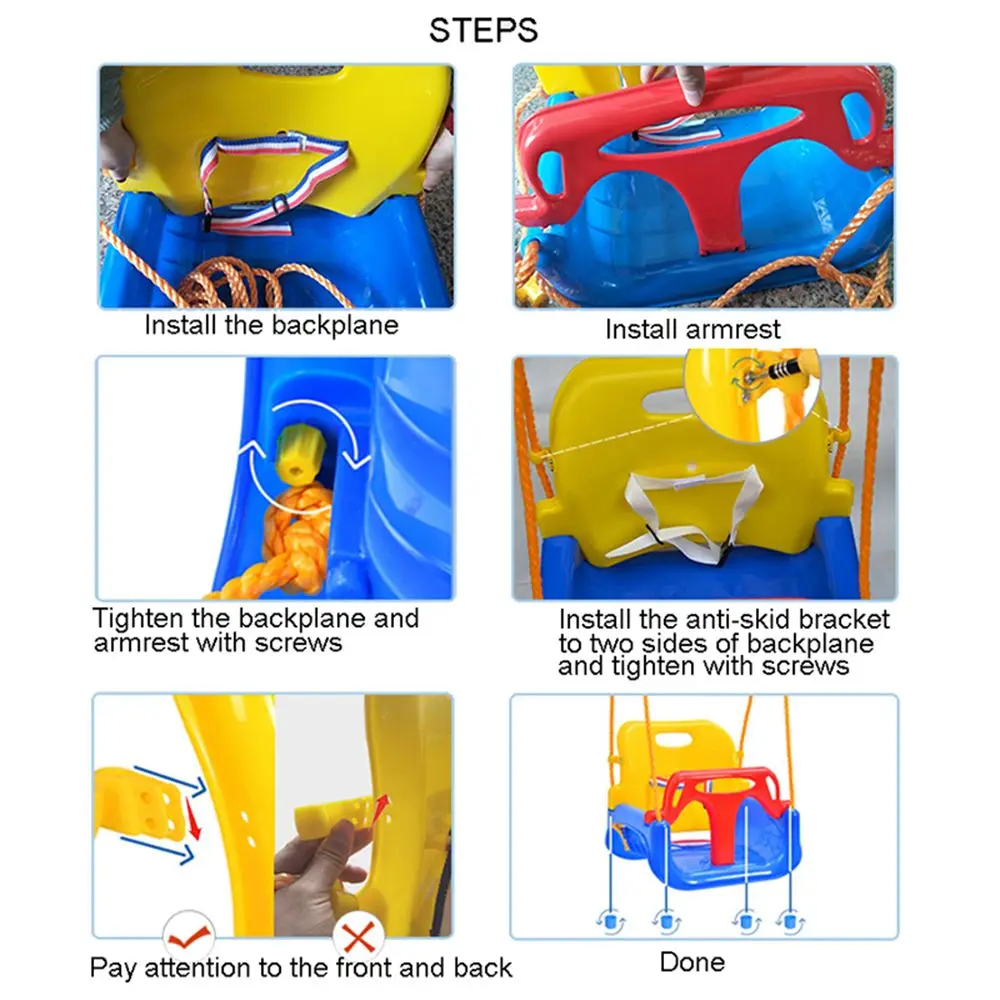 Детское кресло-качели для дома и улицы 3 в 1 |