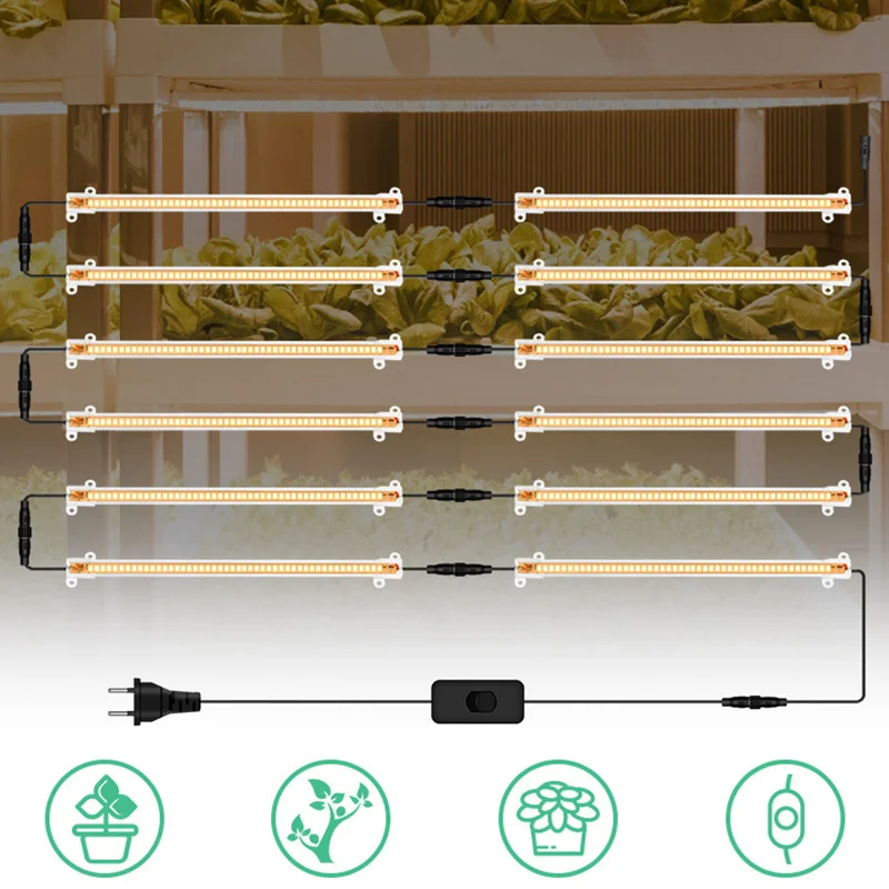 

Sunlight Full Spectrum LED Grow Light Greenhouse Phytolamp Plants Lamp For Seedling Flower Indoor Cultivation Growth Lights s1