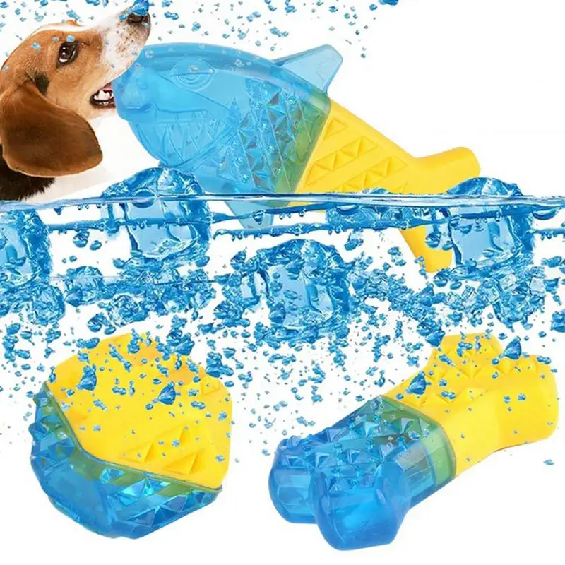 Molar Teeth Cooling Chewing Stick Filled With Water Frozen Fruit Summer New Dog Bite Supplies Pets Accessories