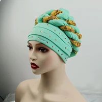 winter female caps ready to wear headscarf fashion style african women headtie women hats