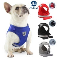 new pet chest harness vest type dog leash reflective breathable mesh dog leash pet supplies wholesale