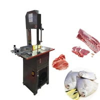 commercial electric fish cow steak frozen table band saw bone meat cutting cutter machine pork beef grinding machine