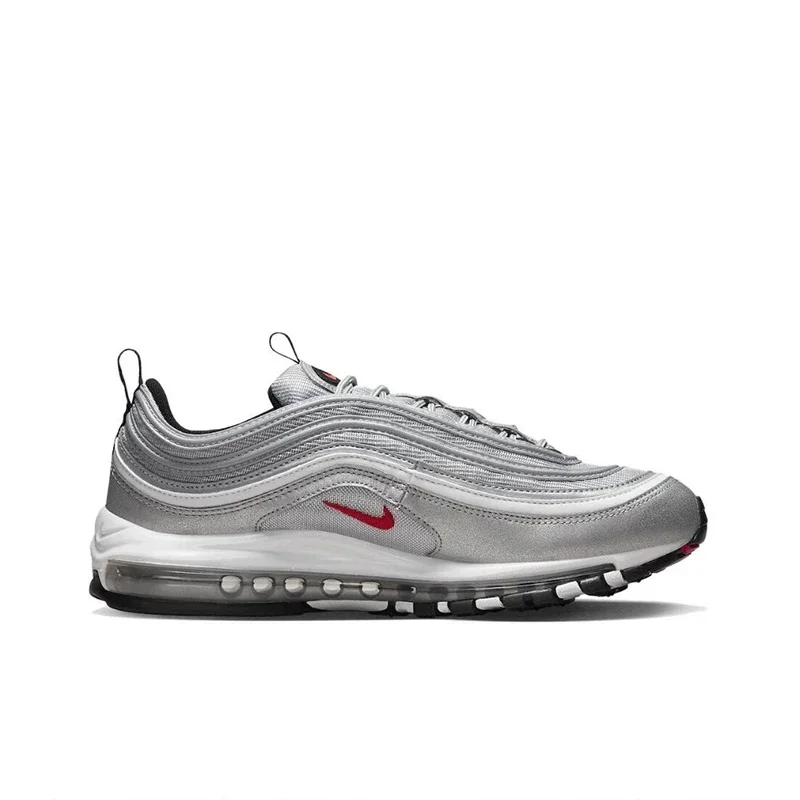 Оригинальные мужские кроссовки Nike Air Max 97 серебряные пули дышащие спортивные
