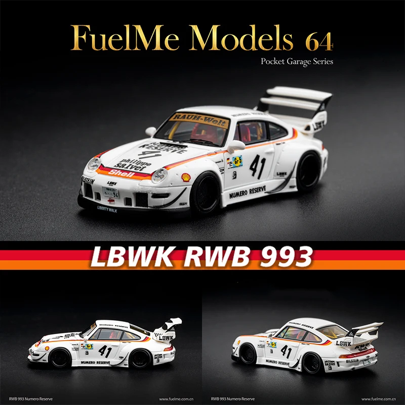 

Fuelme In Stock 1:64 LBWK RWB 993 Numero Reserve Resin Diorama Car Model Collection Miniature Carros Toys