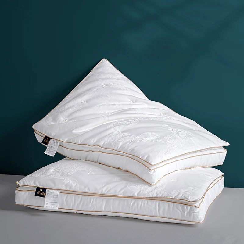 Natural Silk Pillow Antibacterial Orthopedic Neck Pillow Hotel Memory Pillow Healthy SPA Beauty Sleep Pillow