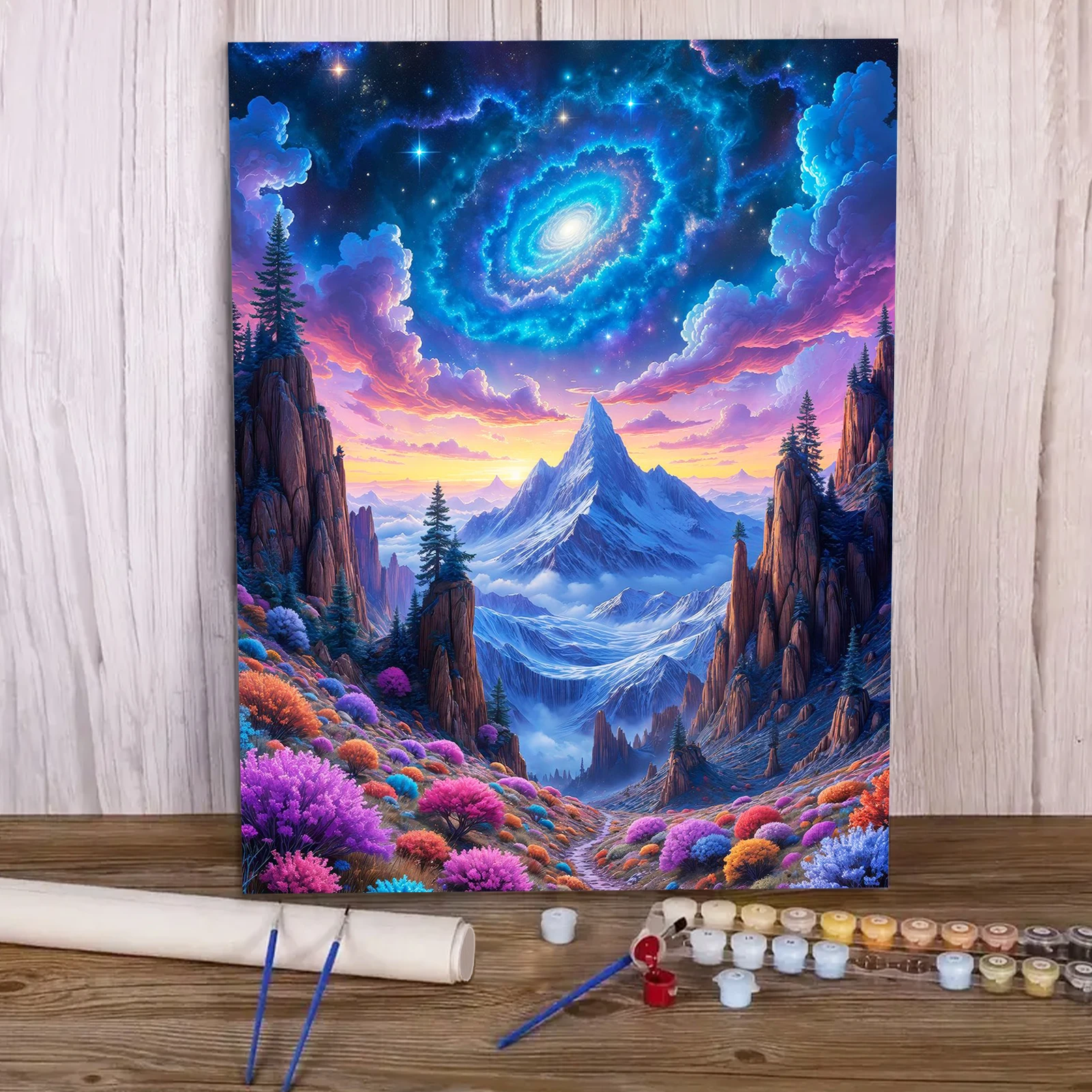 Фото Краска по номерам - 40x50 см, наборы для рисования Valley для начинающих на цветном холсте, легкое искусство своими руками для домашнего декора в подарок (без рамки) №1