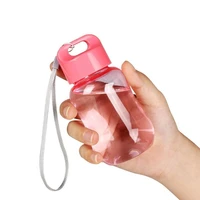 180ml water bottle portable mini cute plastic children kids school drinking tea cup sports water bottle with rope