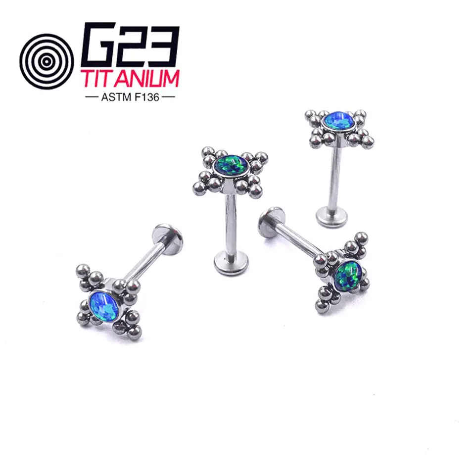 

Ювелирные изделия One Piece G23 ASTM F136 для женщин, спиральное кольцо для губ с титановой хрящевой травмой Cochlear, прокол для губ, пирсинга носа