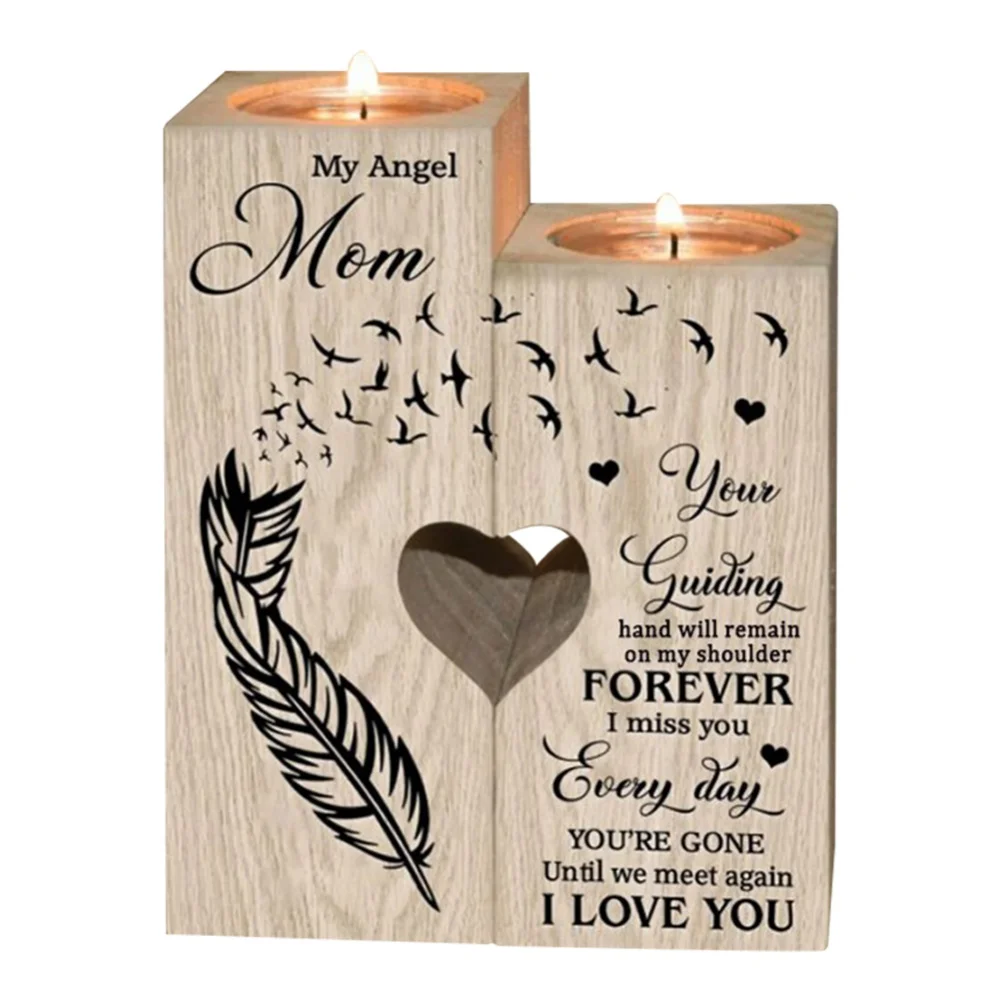 

Деревянный подсвечник в форме сердца, Деревянные Подсвечники для свечей, подсвечники, подарки, подсвечник на День святого Валентина для под...