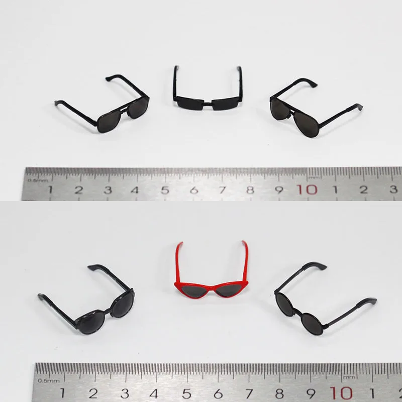 

3pcs/Set ZY3015 ZY3016 1/6 Scale Female Male Soldier New Sunglasses Set Black Glasses Model for 12 Inches Action Figures Body