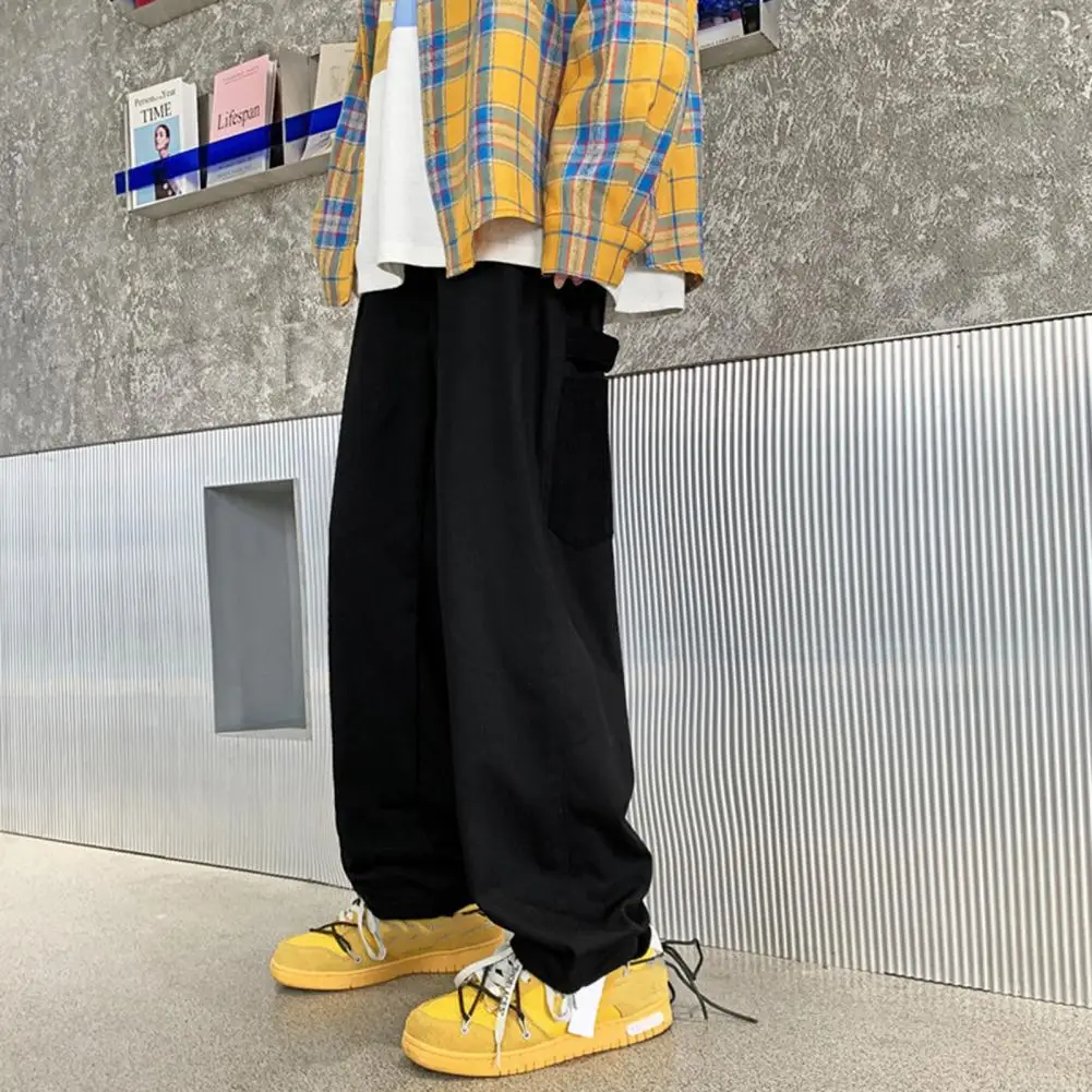 

Trendy Autumn Trousers Drawstring Comfortable Men Cargo Pants Drawstring Cargo Pants
