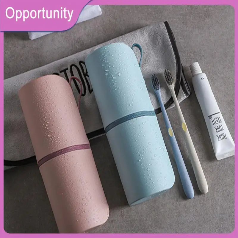 

Raindrop Drainage Toothbrush Storage Box Small And Portable Process Details Glass Simple Increase Capacity Toothpaste Box