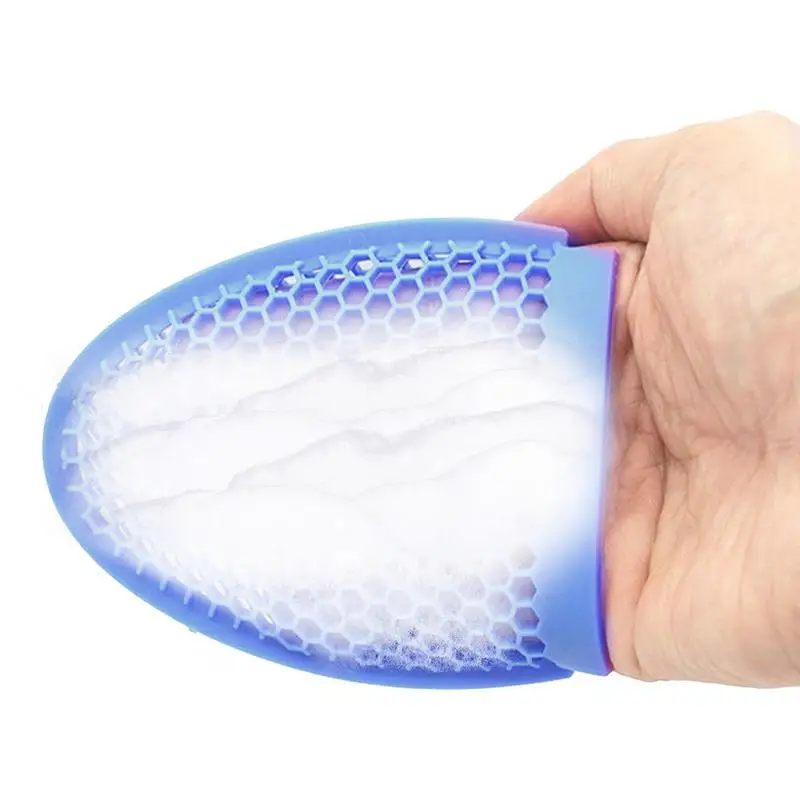 

Facial Scrubber Face Cleansing Brush Honeycomb Shape Manual Facial Cleansing Handheld Mat For Sensitive Delicate Dry Skin