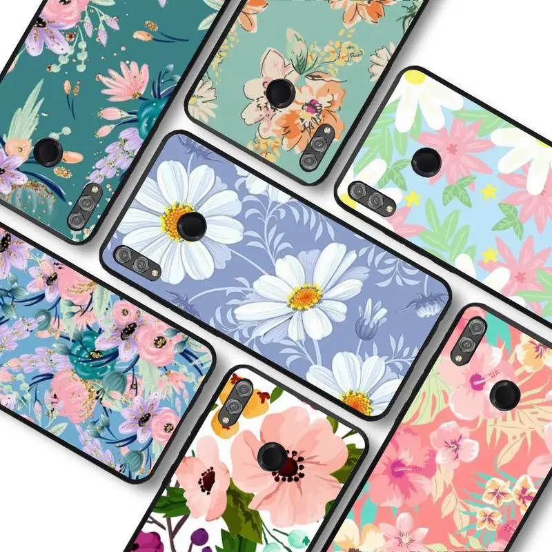 

Art Vintage Flower Phone Case for Huawei Honor 10 i 8X C 5A 20 9 10 30 lite pro Voew 10 20 V30