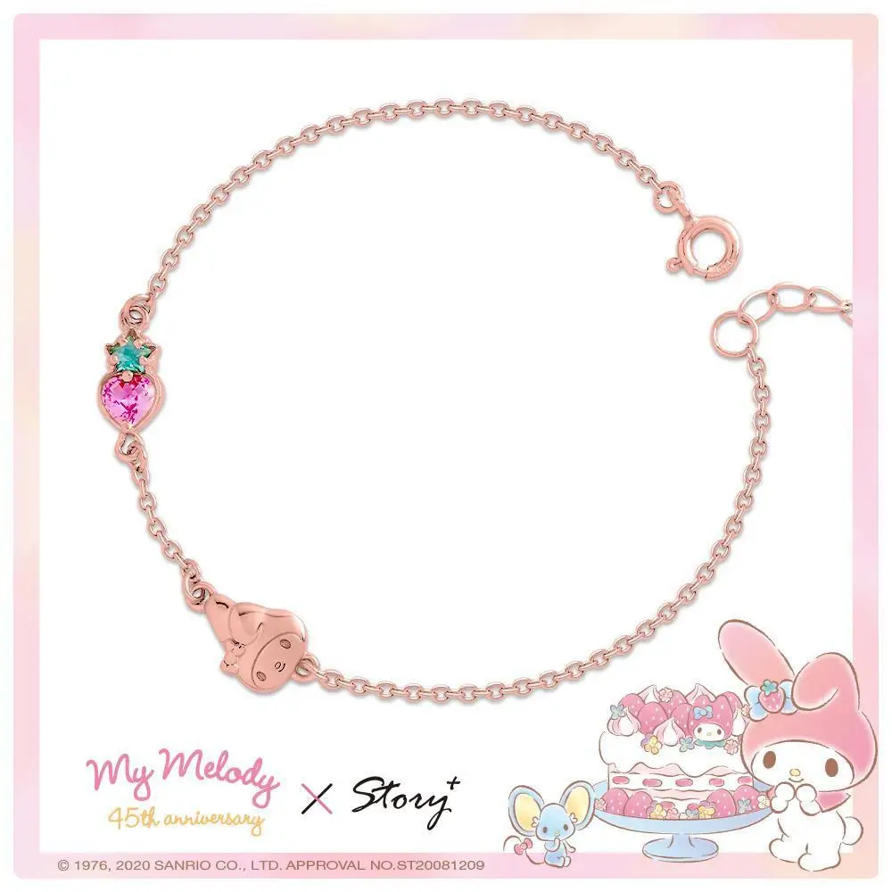

Браслет Sanrio из серебра 925 пробы с яркими кристаллами