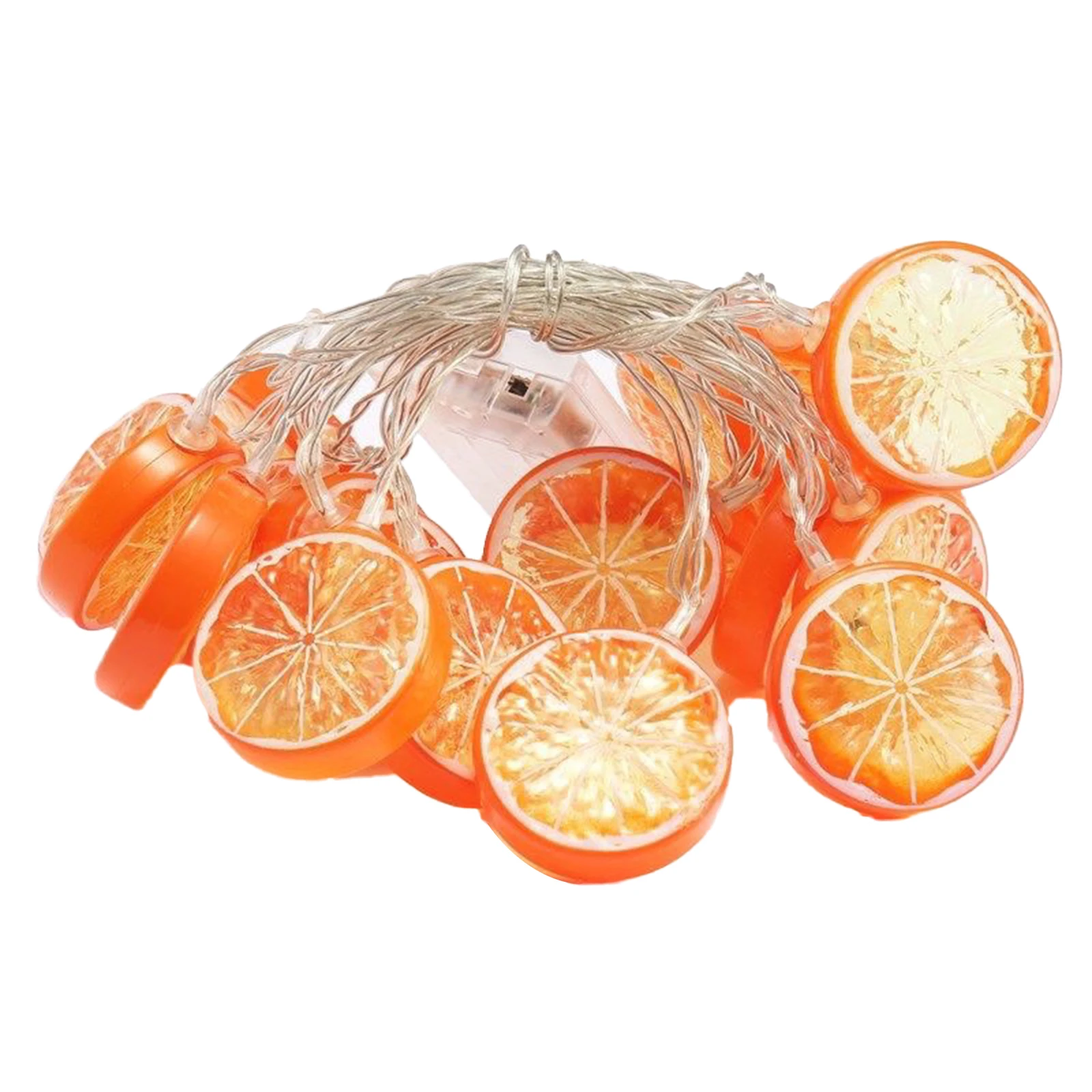 

Оранжевая гирлянда в виде фруктов на батарейках, СВЕТОДИОДНАЯ Гирлянда для свадьбы, фестиваля, вечеринки, сада, оранжевая гирлянда
