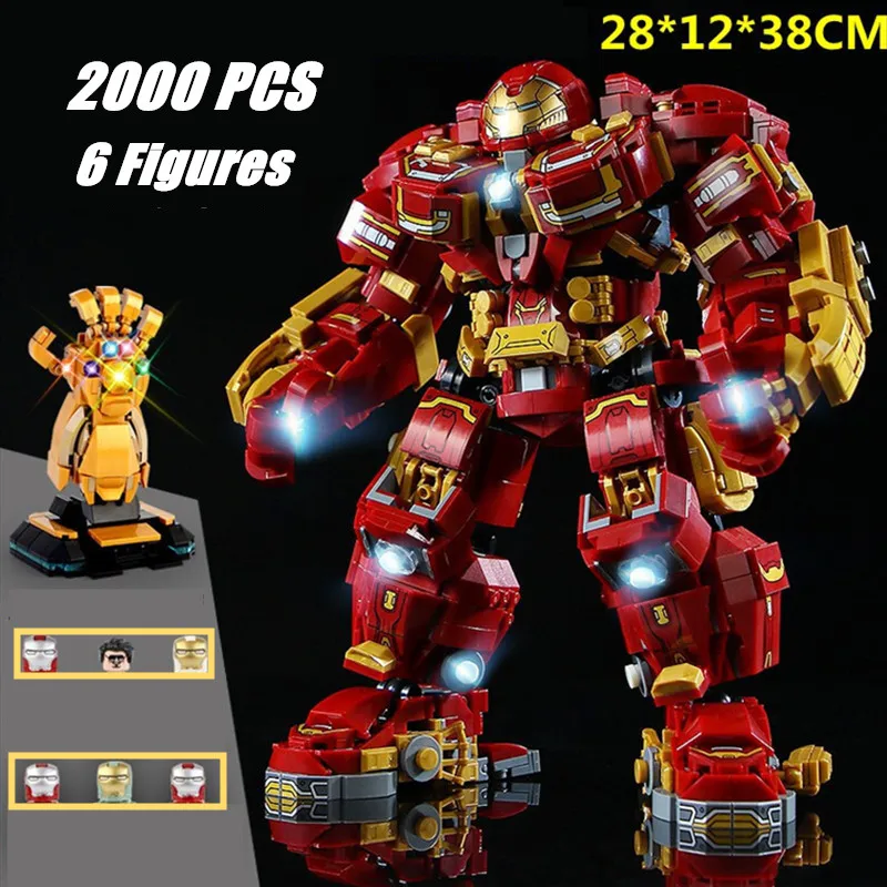 

Disney Marvel Ironman Heroes Hulkbuster Veronica Mecha Armor War Avengers Toys Robot Figures Building Brick Block Gift Boys Set