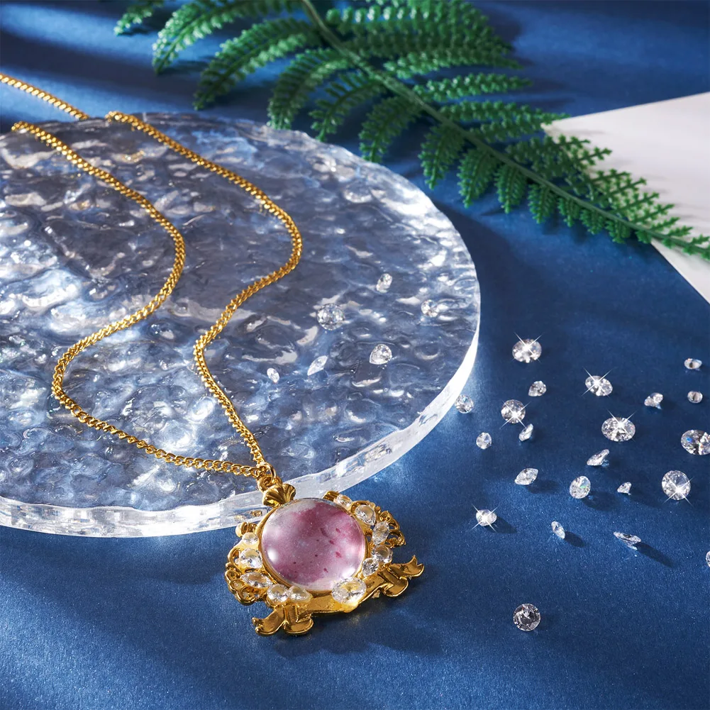 150Pcs Druzy Rhinestone Resin Cabochons Tear Drop Flat Round Flat Back For Jewelry Making Hair Clips Earring DIY Embellishments