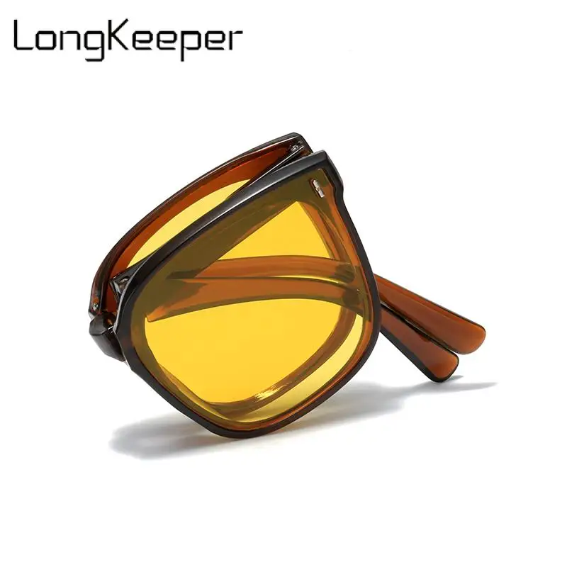 

2022 New Folding Sunglasses Women Vintage Eyewear For Women Men Glasses Women Designer Driving Outdoor Travel De Sol Mujer