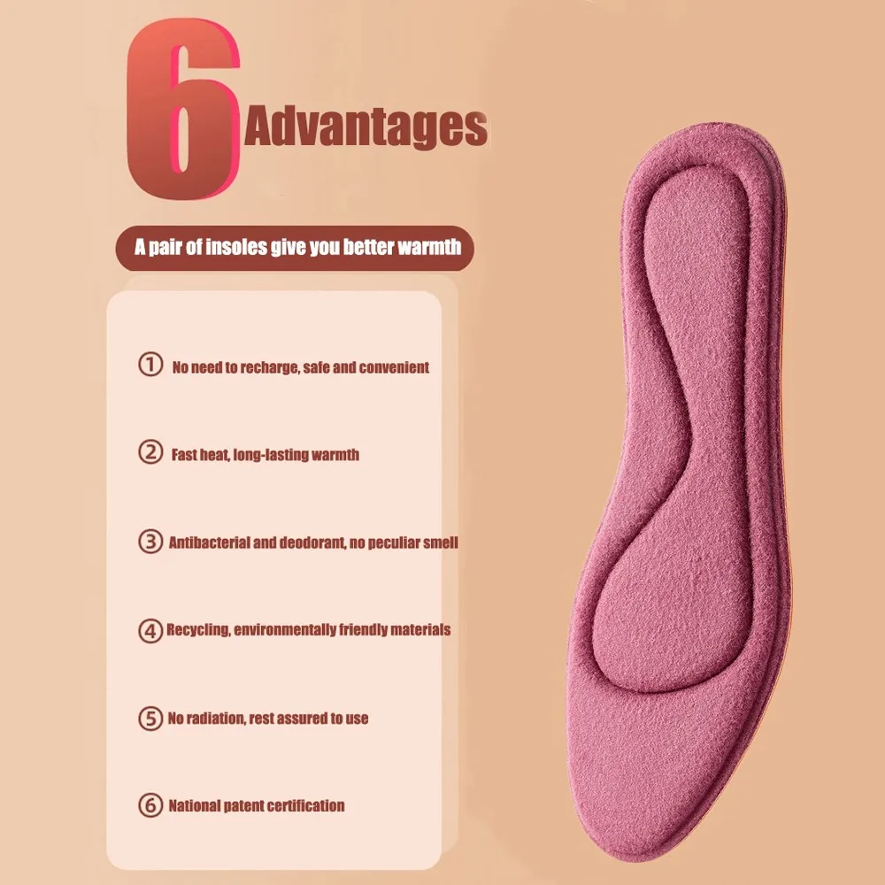 kids Children Self-heated Insoles for Feet Massage Thermal Thicken Insole Memory Foam Shoe Pads Winter Warm kids Sports Insoles