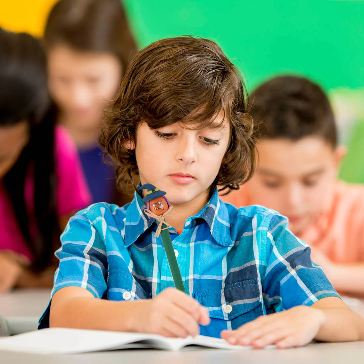 5 шт. шариковая ручка на Хэллоуин забавная креативная полимерная глина для