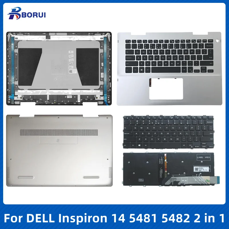 Новая задняя крышка для ноутбука/Упор рук/Нижняя крышка/клавиатура DELL Inspiron 14 5481