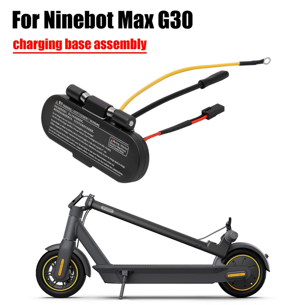

Зарядная база для Ninebot MAX G30 KickScooter, порт зарядного устройства для электрического скутера с резиновым ковриком, детали для ремонта