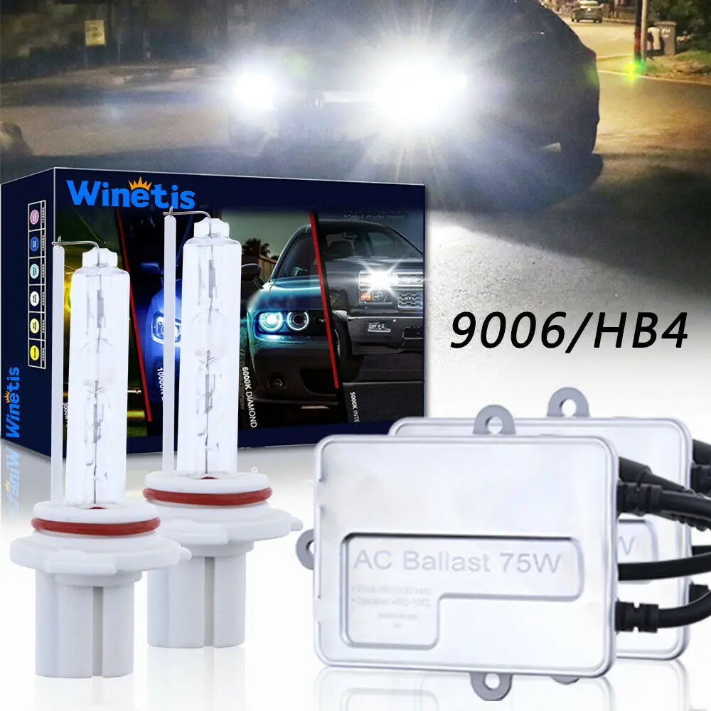 

75W Hid Headlight Bulbs 9006 Lo Beam For Honda Accord 1990-2012 Civic 04-2015